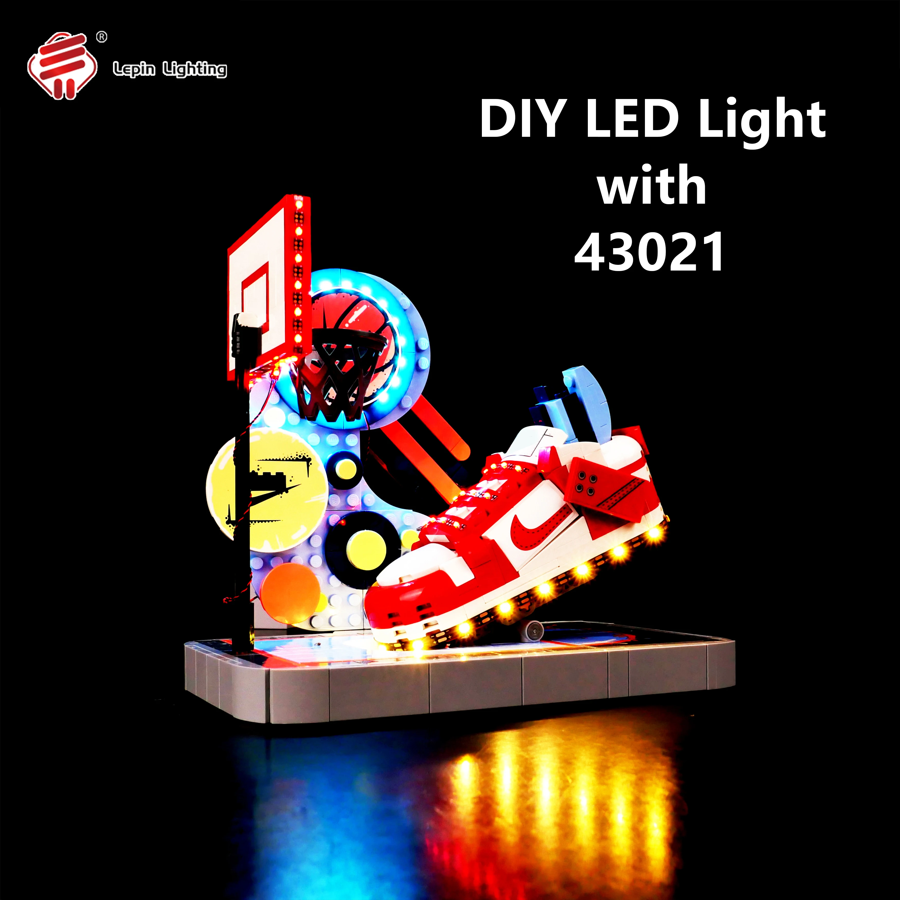 

Lighting Kit for 43021 Collectible Shoe Building Block Model, DIY LED Remote Control Display Light Set