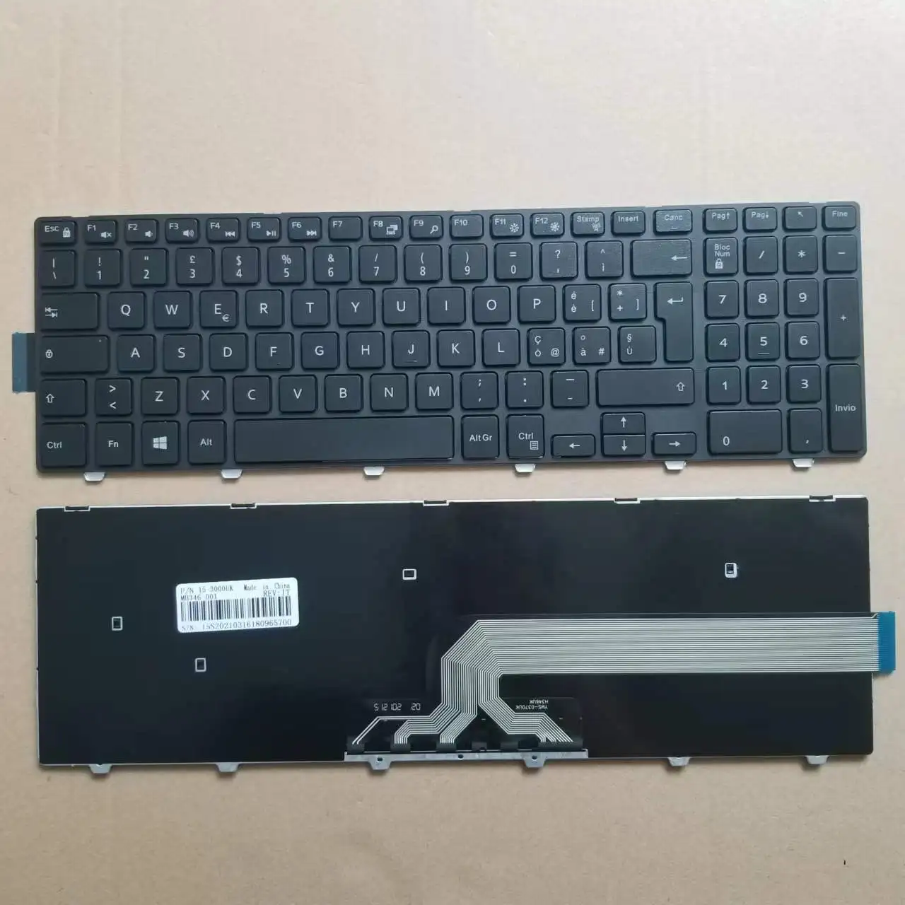 

Новая итальянская турецкая Клавиатура для ноутбука Dell Inspiron 15-3000 3541 3542 3543 3551 3558 5547 серии Black IT TR
