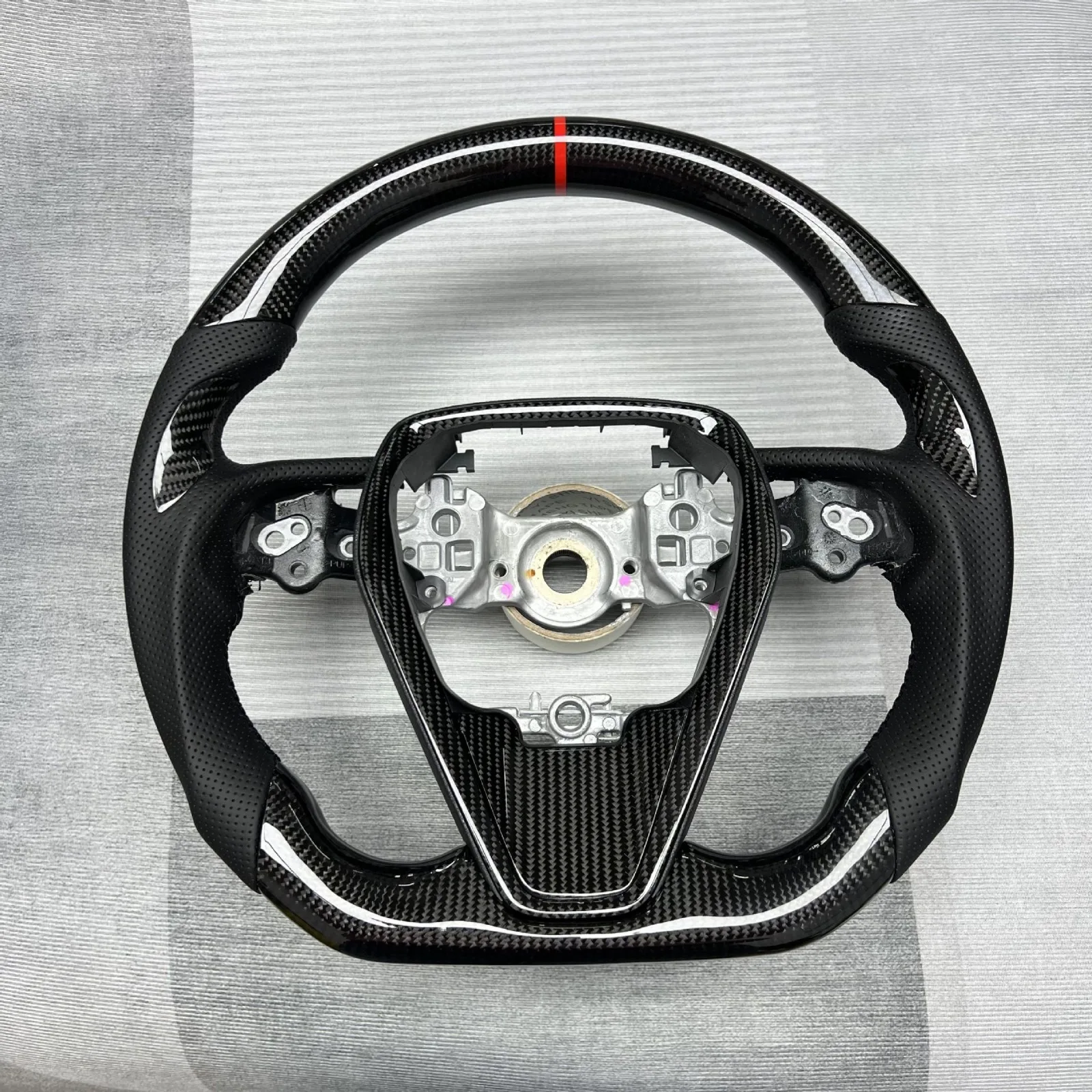 

Carbon Fiber Leather Steering Wheel For Toyota Camry Avalon RAV4 Corolla 2018 - 2023 Car Steering Wheel With Trim Accessories