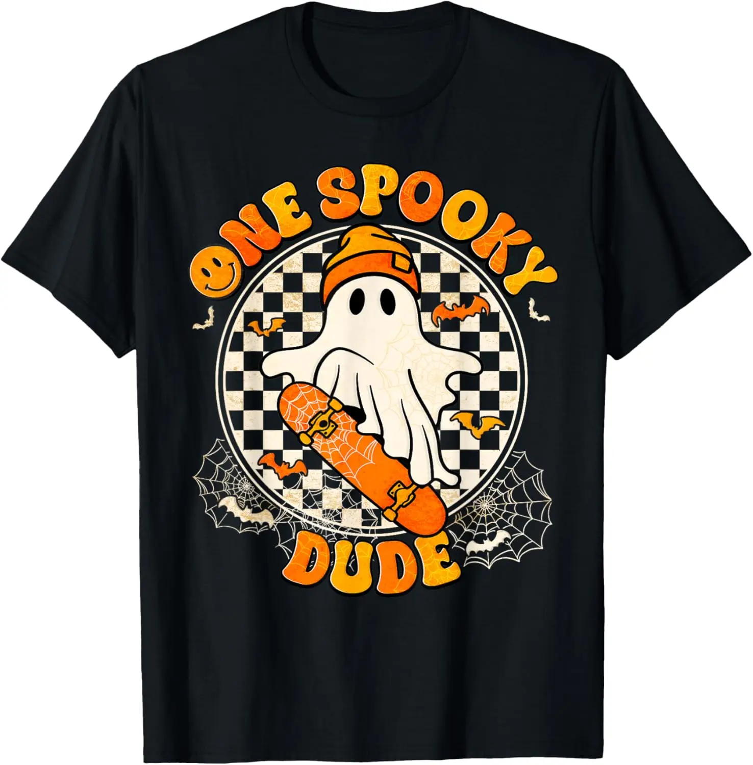 Groovy Boo Skate One Spooky Dude Halloween Boys Toddlers T-Shirt