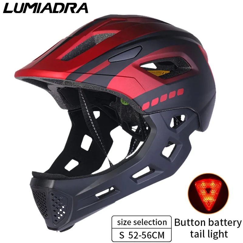 AliExpress Lumiadra Detachable Kids Full Face Bike Helmets for Children Balance Car Cycling MTB Skateboard Head Protection Bicycle Helmet