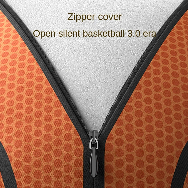 Cubierta de tela, esponja de baloncesto silenciosa, pelota silenciosa de alta elasticidad, juguete para interiores