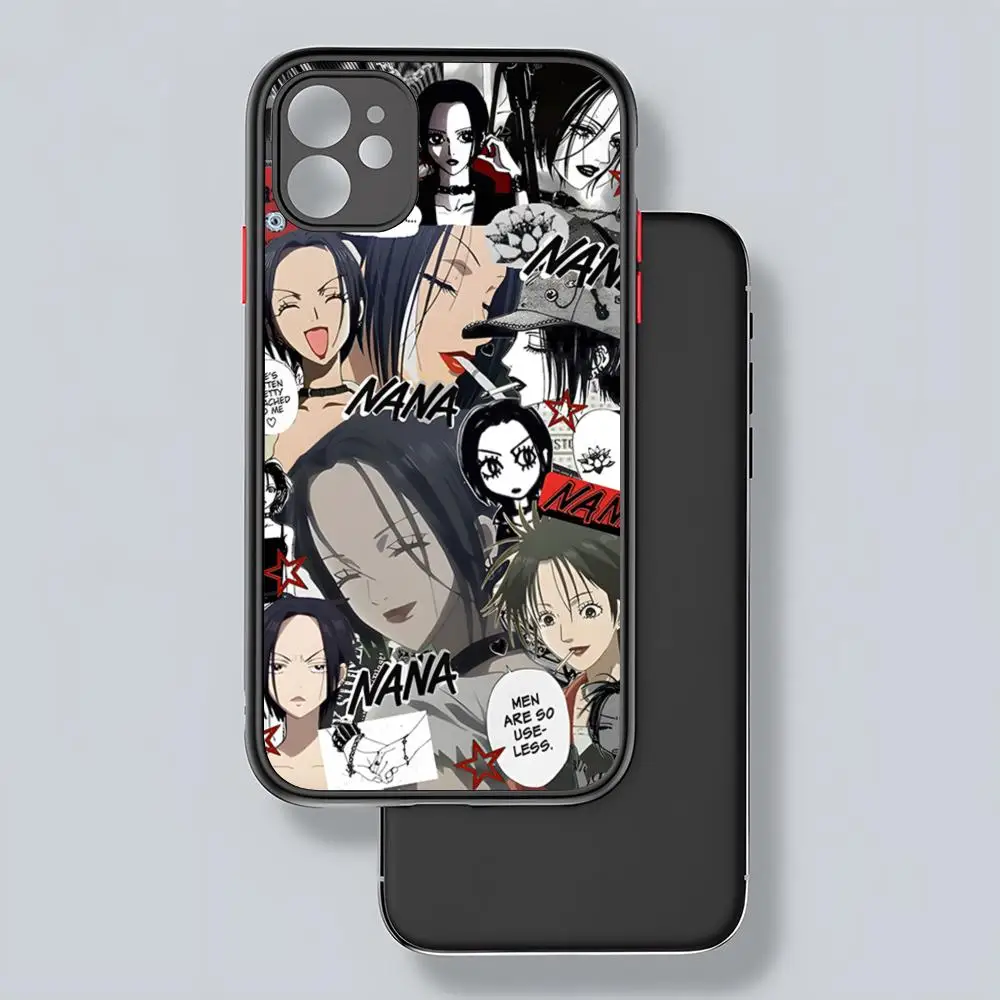 Nana Osaki Ainime Phone Case Matte Transparent Back For IPhone 15 14 13 12 11 Pro Max X XR XS 8 SE Mini Plus Cover