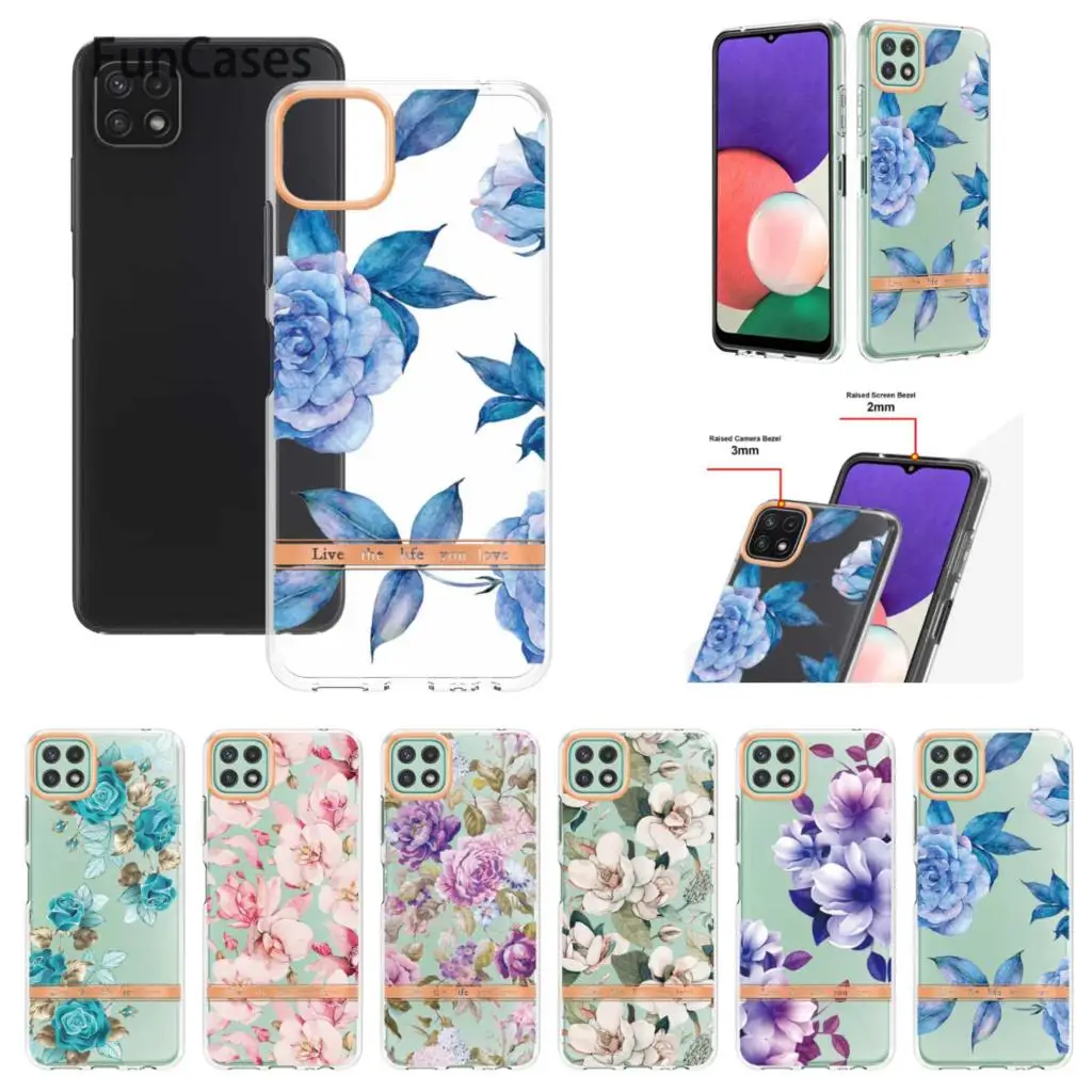 Fashion Cellphone Cases For case Samsung Galaxy A22 4G Capinha Phone Cover Samsung hoesje M32 A22 5G A217F A21S Protective Pouch