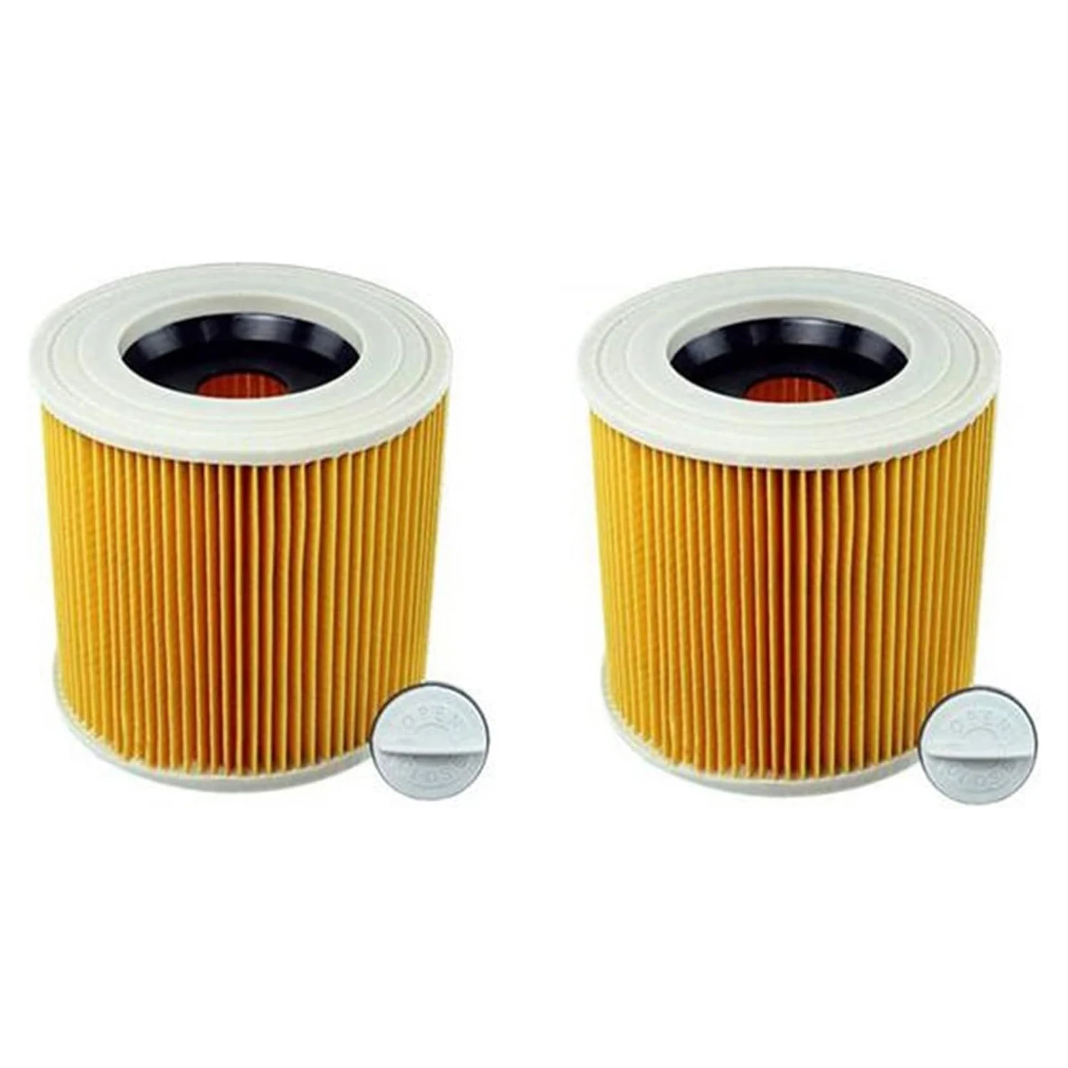 4pcs  Cartridge Filter 6.414-552.0 2.863-303.0 Compatible with Karcher Vacuum Cleaner WD 1, WD 2, WD 3, WD 4, SE 4001, SE 4002