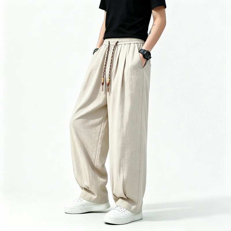 calcas-casuais-masculinas-2026-novo-estilo-chines-imitacao-linho-soltas-estilo-lanterna-harem-cintura-elastica-leves-streetwear
