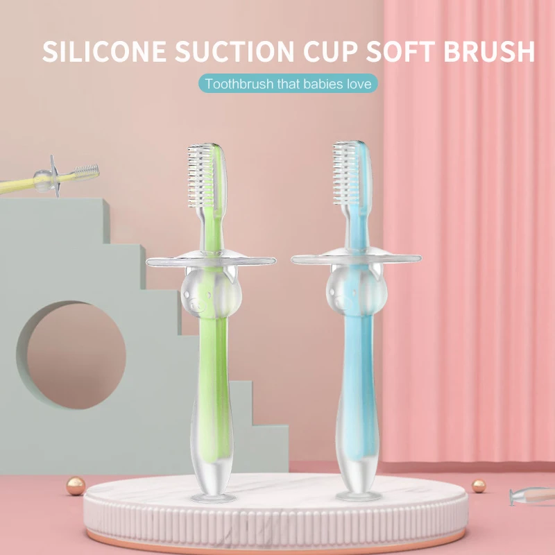 

Kids Soft Silicone Training Toothbrush Baby Children Oral Care Cleaning Tooth Brush Tool Baby Kid Tooth Brush Baby Items