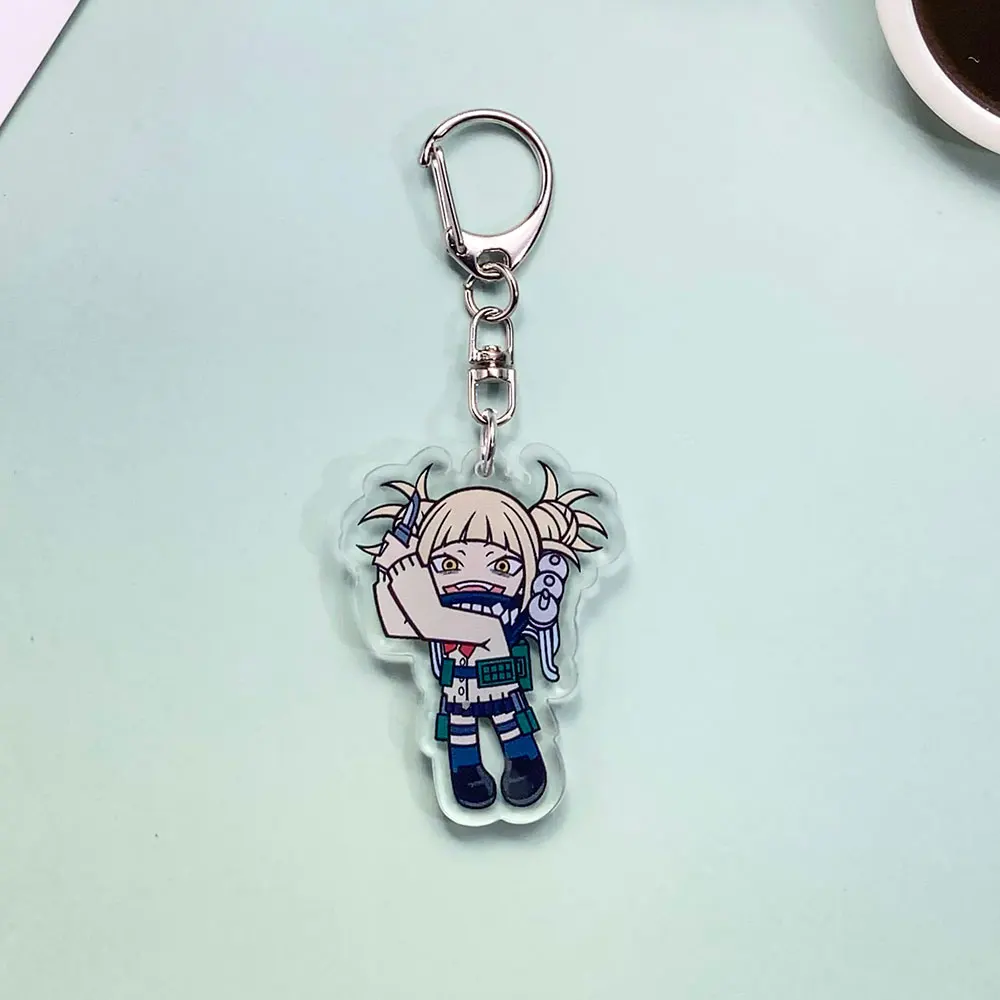 شخصيات أنيمي بطلي الأكاديمية الاكريليك Kawaii المفاتيح الملحقات العصرية حقيبة سحر قلادة حلقة رئيسية هدايا للأصدقاء