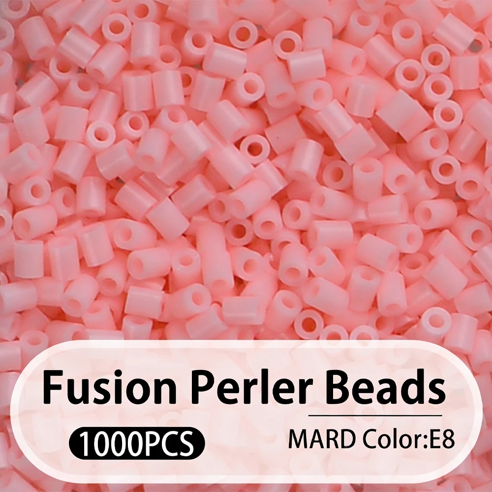 2.6mm Bulk Pink Color Series Perler Beads Refill Pack - 1000/5000pcs Fusible DIY Art Craft Fuse Beads for Mosaic Puzzle Kits