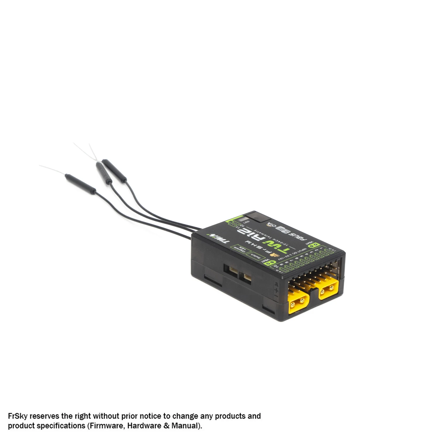 FrSky DUAL 2.4GHz TW R12 Receiver with 3×2.4G antennas For radio communications