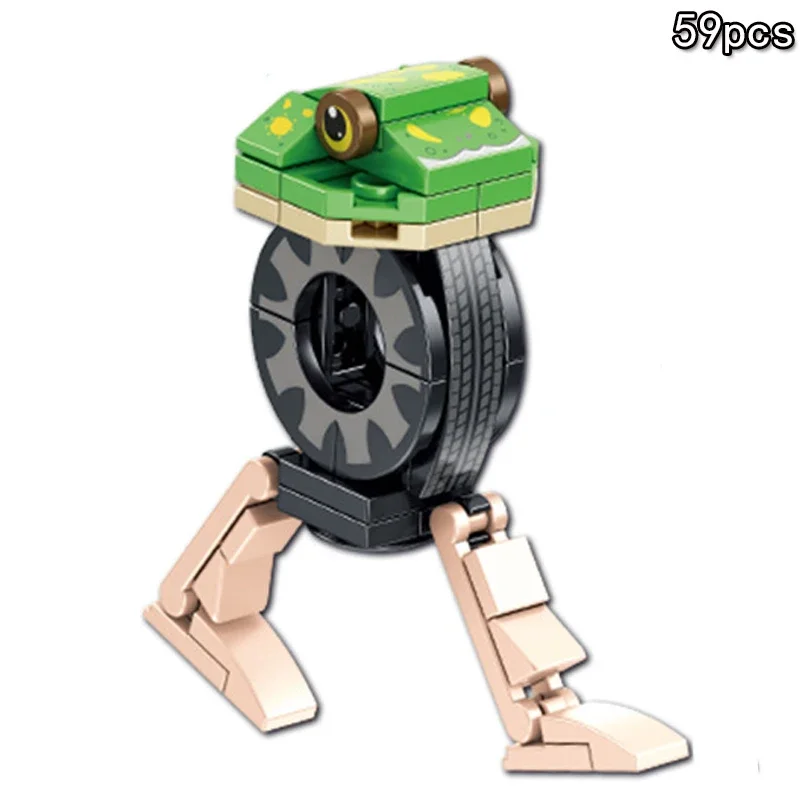 DIY Tungtungtungsahur MOC Building Set 8 Models Assembly Bricks Kit Creative Construction Toys Birthday Gift for Boys Girlsift