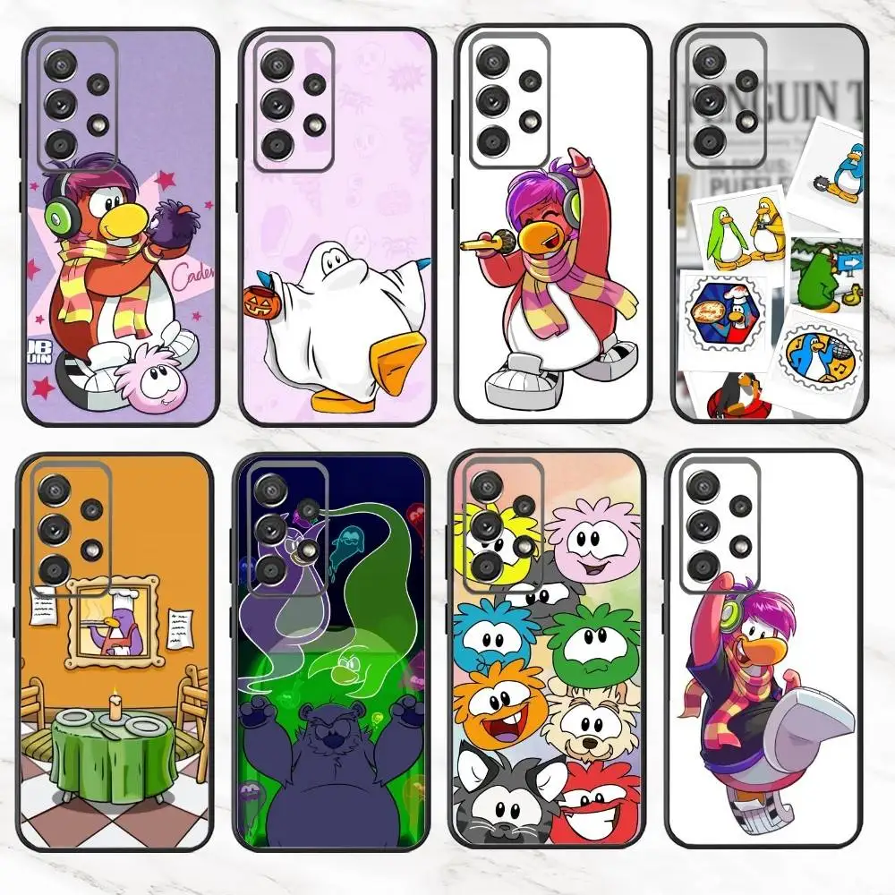 Funda de teléfono G-Game C-Club PenguinS para Samsung S25,S24,S21,S22,S23,S30,Ultra,S20,Plus,Fe,Note,10,9,5G, funda negra