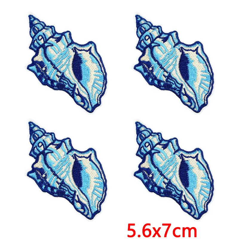 10 PCS/Set Coastal Cowgirl Embroidered Patches,Cute Blue Beach&Western Iron On Patches for Clothing,Jackets,Summer Decorations