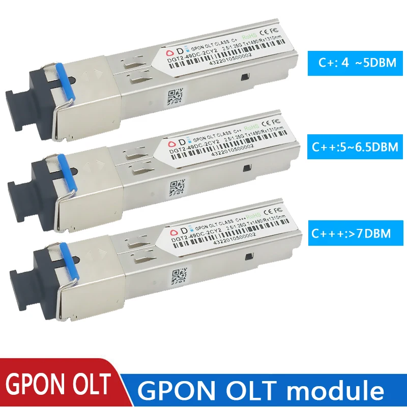 GPON OLT B+ C++ SFP Modules GPON SFP Transceiver SC Connector Compatible With HW  ZTE GPON Cards C+++