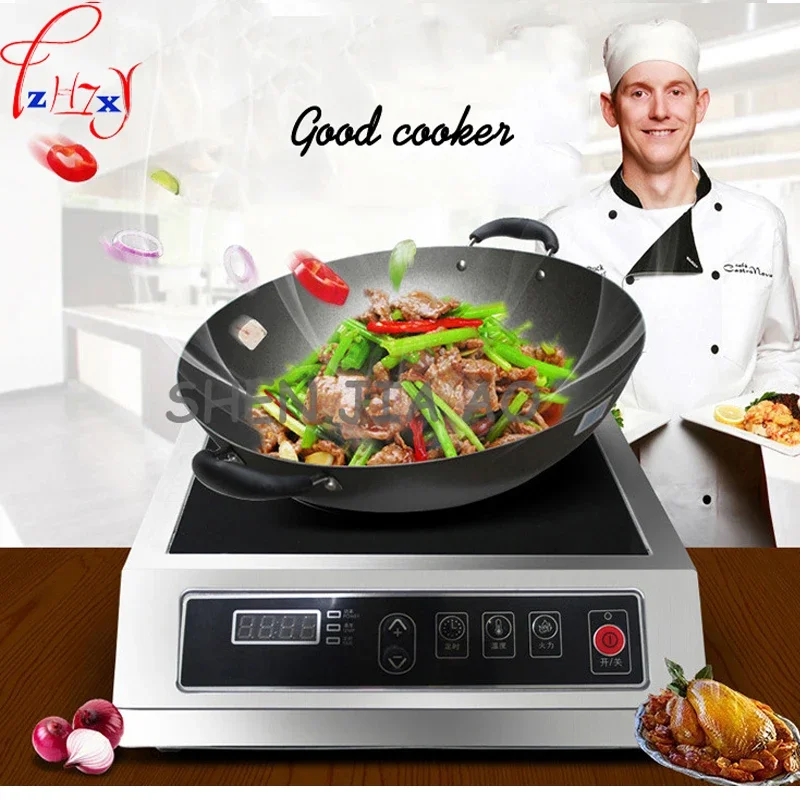 3500W Stainless Steel Induction Cooker Waterproof Glass Panel Suitable For Home Smart induction cooker hotel restaurant