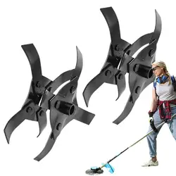 Steel Trimmer Head Precision Ditching Wheel Brush Cutter Rotary Cultivator Tool Hedge Trimmer Lawnmower Accessory Lawn Mower