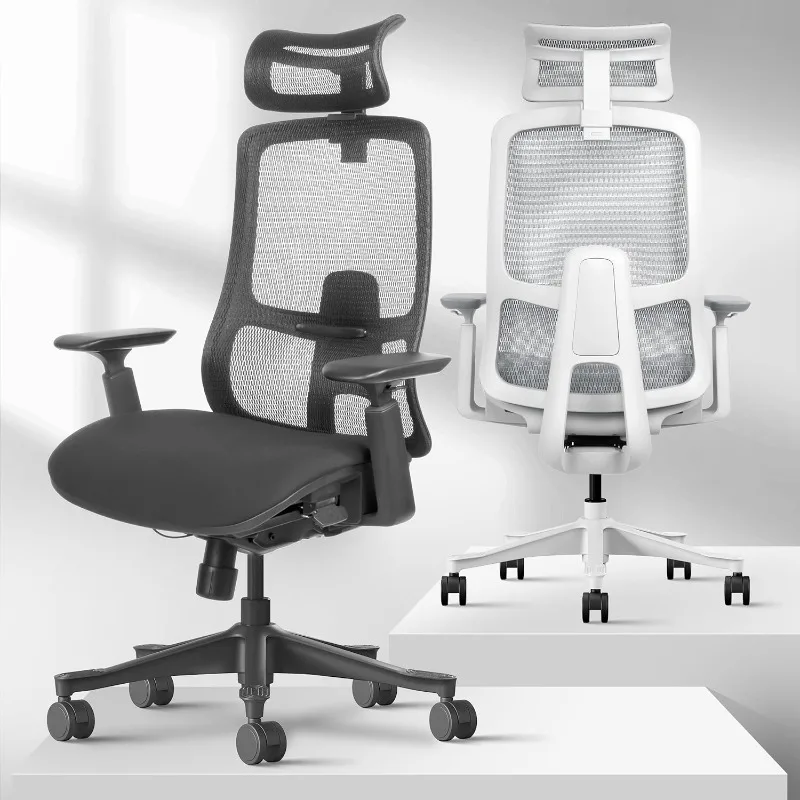 Ergonomic Office Chair Reclining High Back Mesh Chair,Best Desk Chairs for Long Hours, Plush Foam