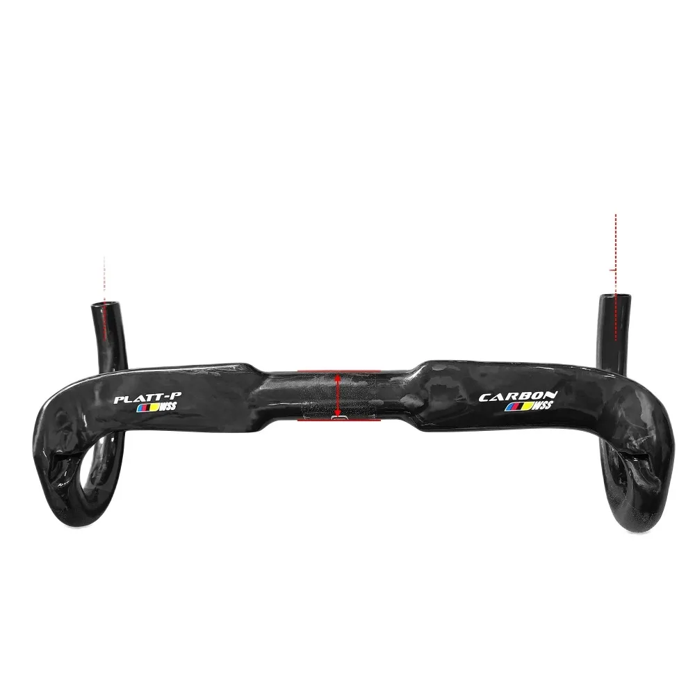 

Сверхлегкий велосипедный руль из углеродного волокна, прочный велосипедный руль с внутренним тросом 15,75/16,54/17,32 дюйма