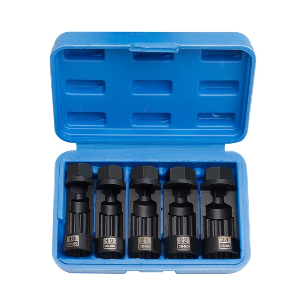 

Набор торцевых ключей для стойок 16-24 мм с 12-гранным дизайном и приводом 1/2 дюйма для снятия и установки автомобильных подвесочных гаек
