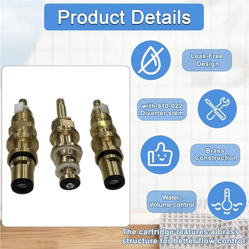 A68P-910-030 Disc Cartridge And 910-022 Diverter Stem For Price/Pfister Shower Valve Faucet Stem,Hot Cold Diverter