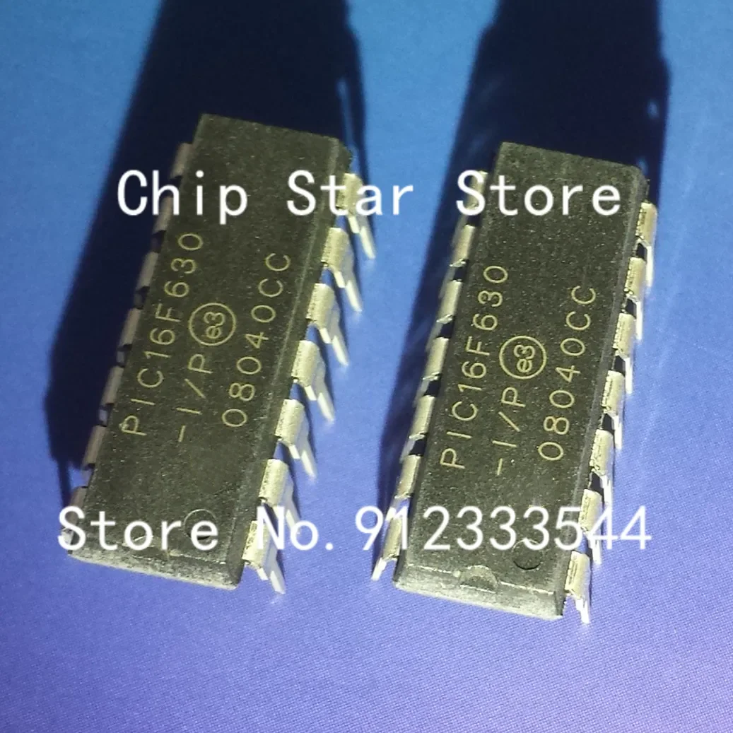 5-100pcs  PIC16F630-I/P PIC16F630 DIP14 8Bit MCU Flash PIC16 Family PIC16F6XX Series Microcontrollers 100%New And Original