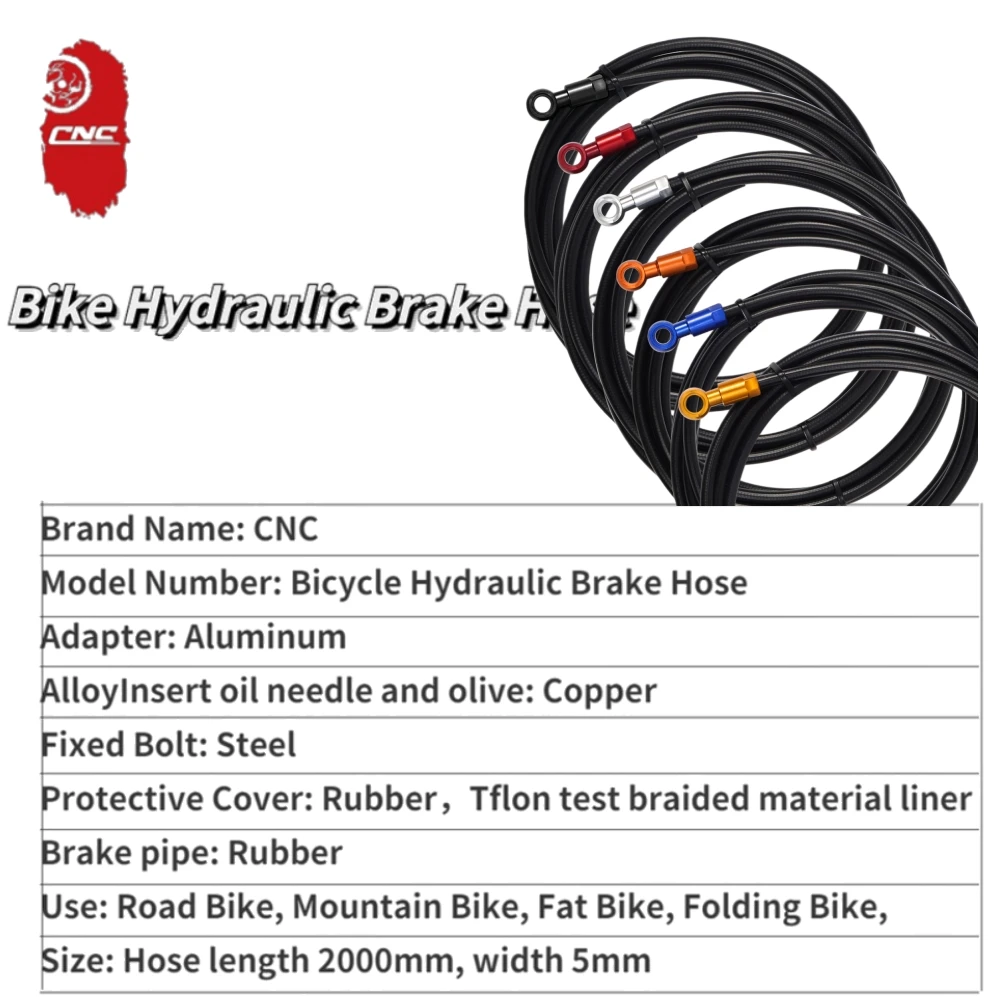 CNC Fahrrad Hydraulikbremsschlauch 5mm*2M Ölleitung für Shimano SLX XT XTR BH59 BH90 MTB Fahrradbremskabel Ersatz – Detail 1