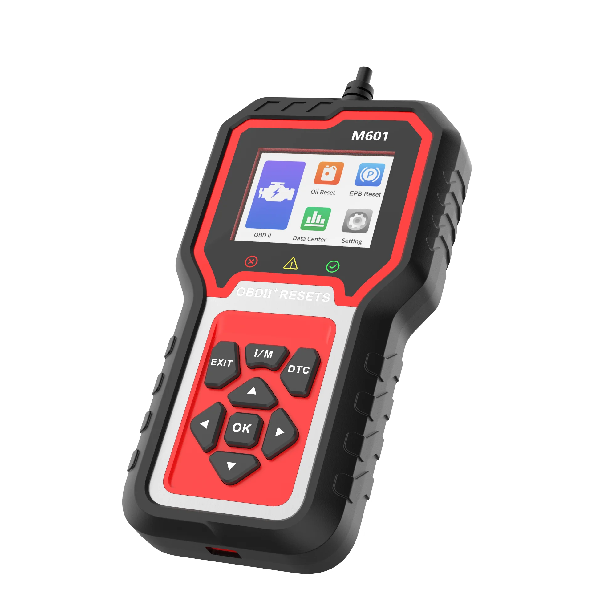 M601 فحص المحرك الكامل مئات من تيار البيانات في الوقت الحقيقي Obd2 أداة تشخيص Obdii قارئ رمز خطأ السيارة ماسح ضوئي محمول