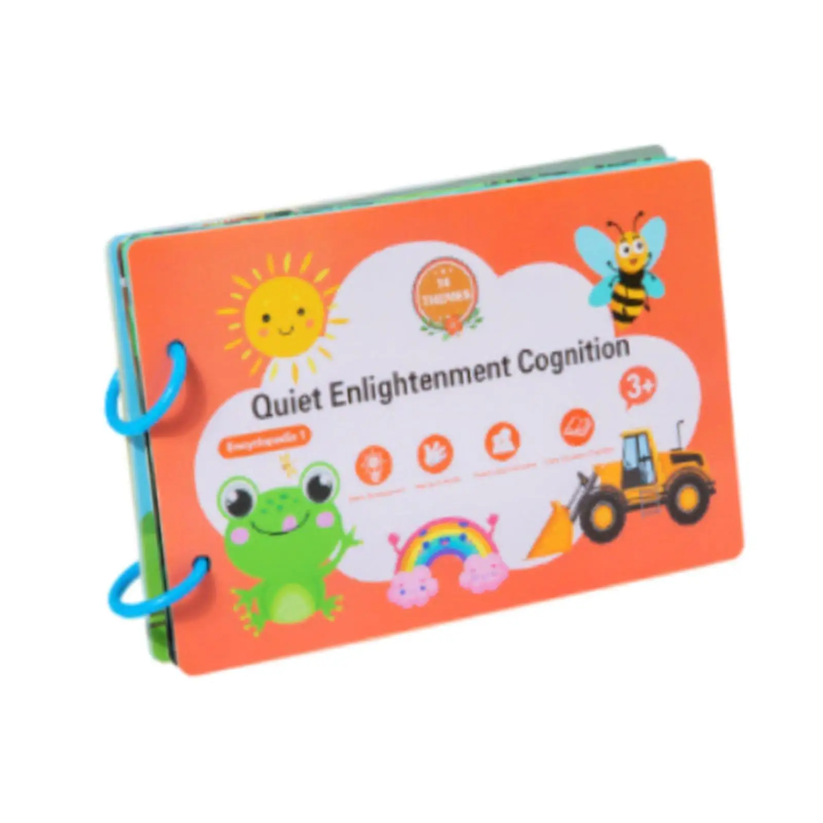 Sticker Book Preschool Education Learning Toy Static Activity Binder Book for Girls Boys Baby Toddlers 2 3 4 Years Old Children