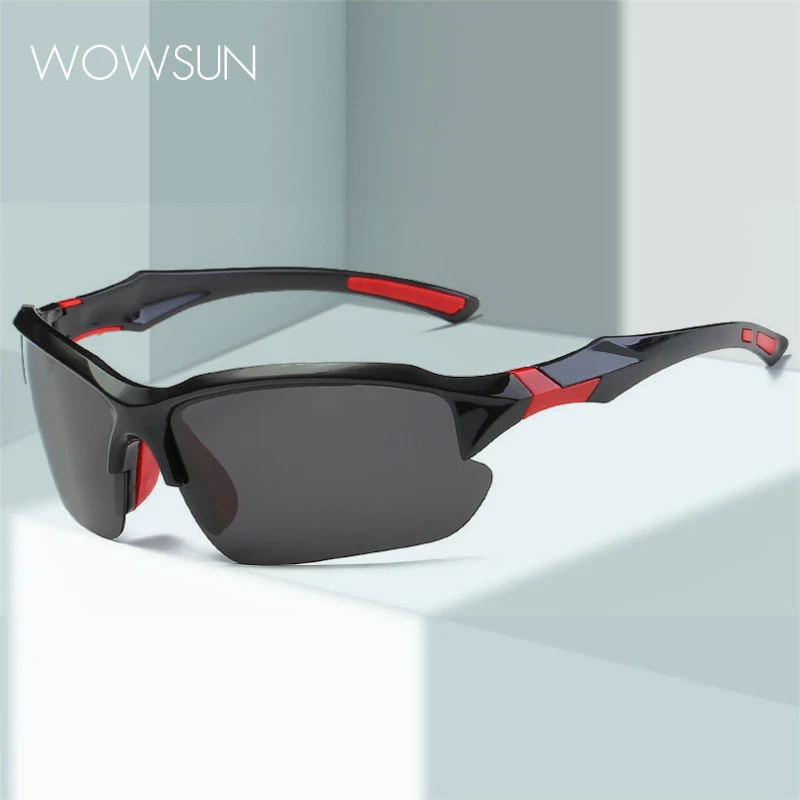 

WOWSUN Men's Polarized Sunglasses Outdoor Cycling Sports UV Protection Goggles AA183