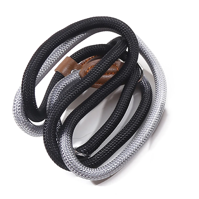 Corda da traino colorata per animali domestici nuovi cani in Nylon spesso leggero e resistente che camminano corda rotonda regolabile prodotto per animali domestici resistente alla rottura