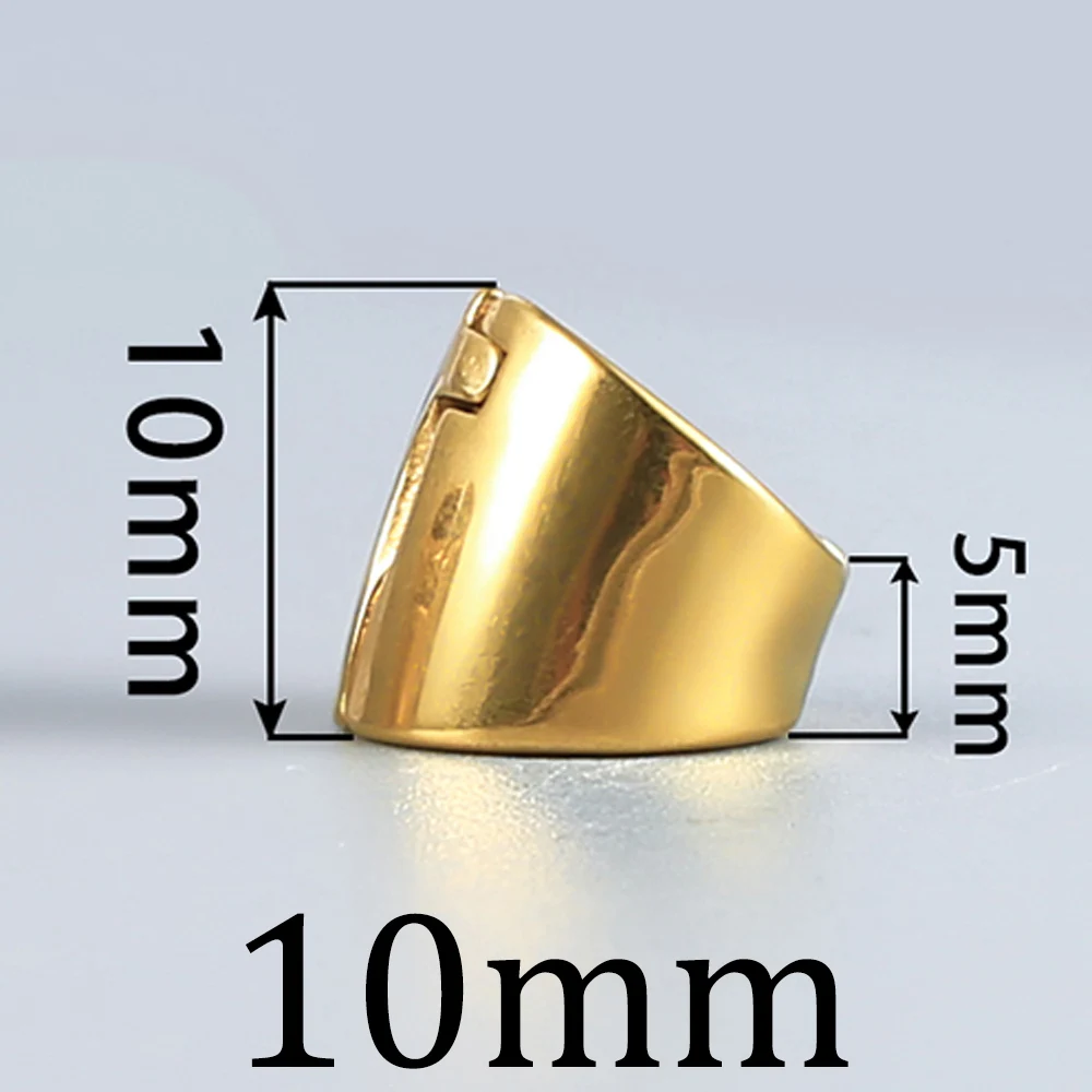 Hammered Stainless Steel Ear Weights, 1/2Pcs Set