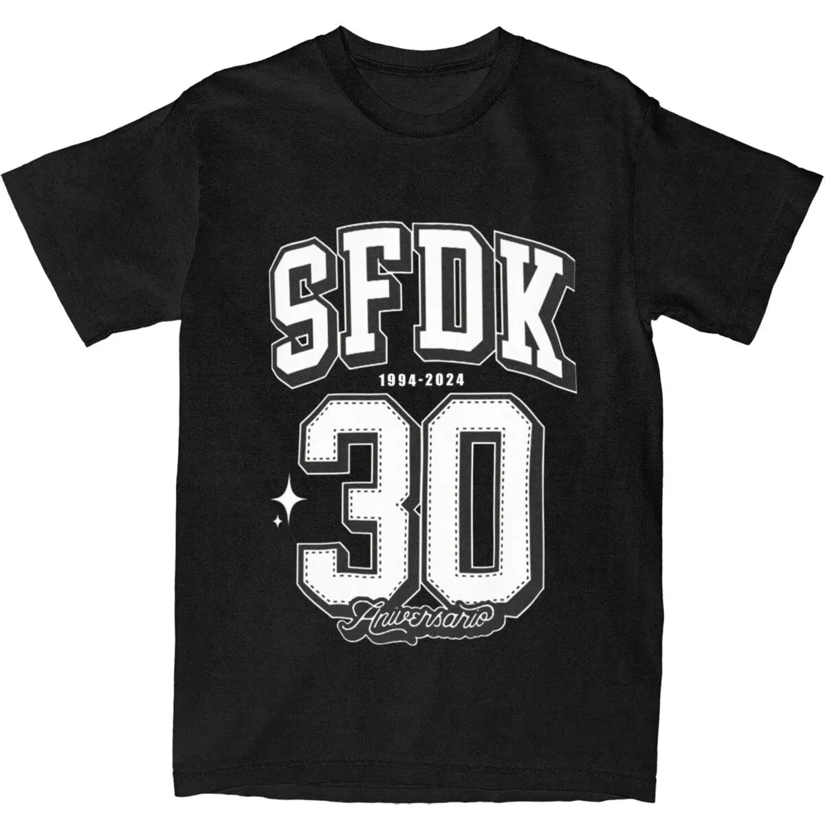 30 Aniversario SFDK 반팔 티셔츠, 재미있는 해변 코튼 O넥 플러스 사이즈 티, 패션 티셔츠