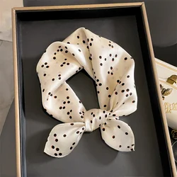 53cm Square Silk Scarf Women Nature Silk Satin Neck Kerchief Hairbands Lady Office Ties Girl Gift Bandana Foulard Small Scarves