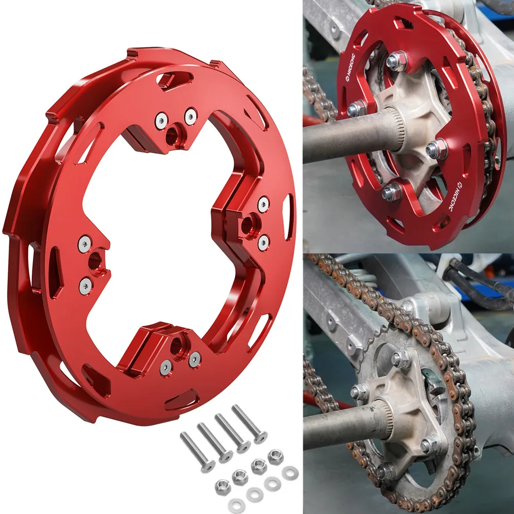 NICECNC For Honda TRX 450R Chain Sprocket Guards Cover Protector CNC Machined For Honda TRX450R TRX450ER 2006-2014 41201-HC0-000