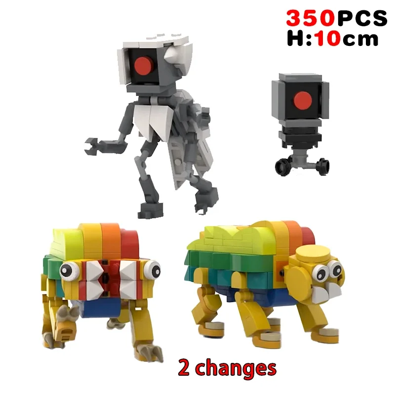 Kawaii Smiling Cat Huggy Wuggy Poppy Playtimes Hopscotch Monsters Cat Nap Building Bricks Blocks Toys Popular Christmas Gift