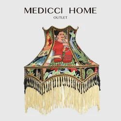 Medicci Home Mystery Of Love donne messicane artista artigianato paralume stile Maximalist Luxury framed Lamp Shades Boutique Deco