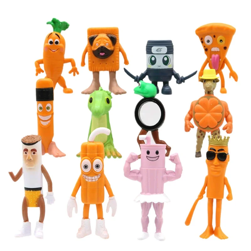 

12pcs/set Tun Sahur Figurine Game Model PVC Tung Tung Tung Sahur Action Figures Toys for Kids