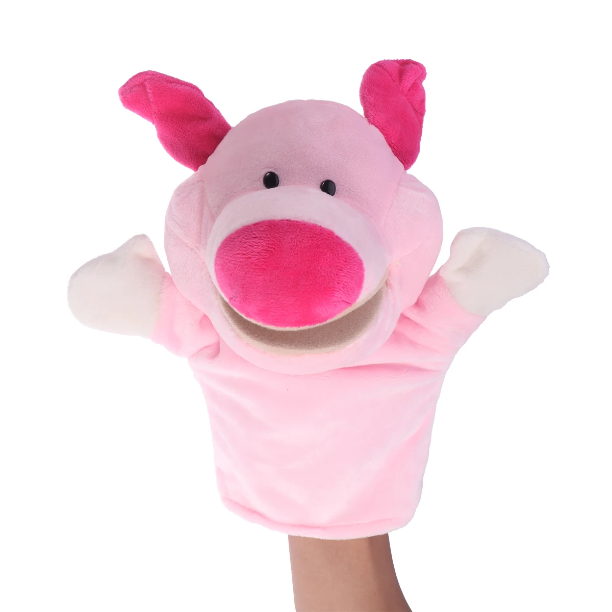 

Cute Hand Puppet Pig Soft Educational Animal For Kids Interactive Play Parent-Child Bonding Adorable Cartoon Puppets