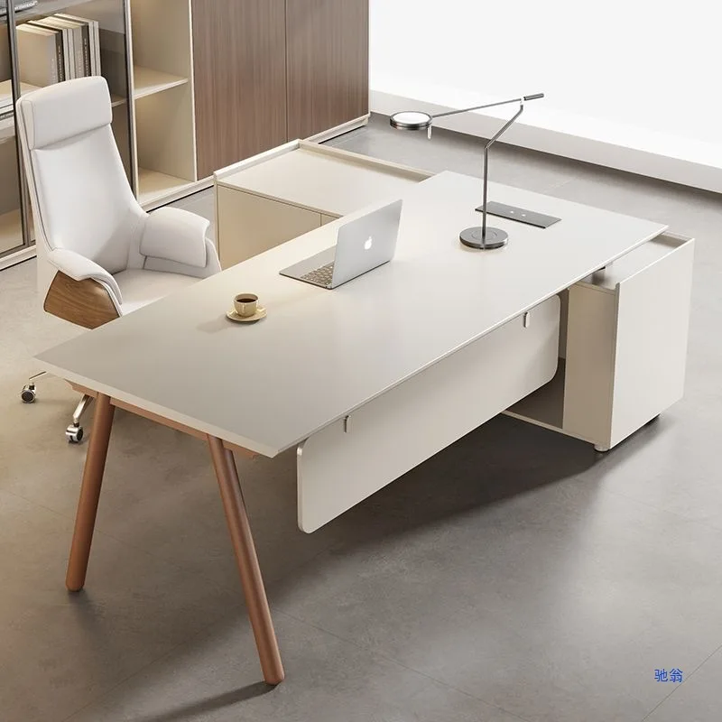

Simple Modern Manager Office Furniture Desk Single Computer Boss Office Desk Chair Supervisor
