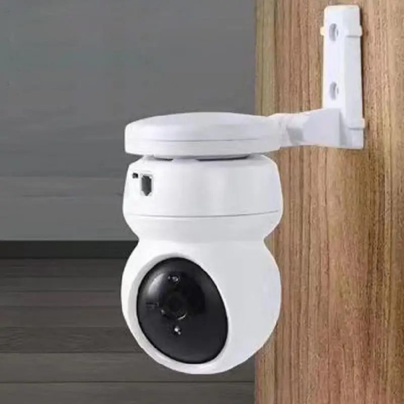 Security Camera Wall Mount Floating Wall Shelves for Small Cameras No Drilling Mounting Bracket with 180 Rotation for Indoor