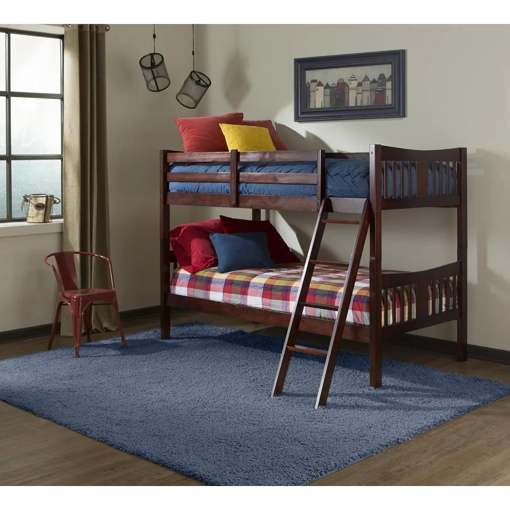 Caribou Twin-over-Twin Bunk Bed (Gray) – GREENGUARD Gold Certified, Converts to 2 individual twin beds image 4