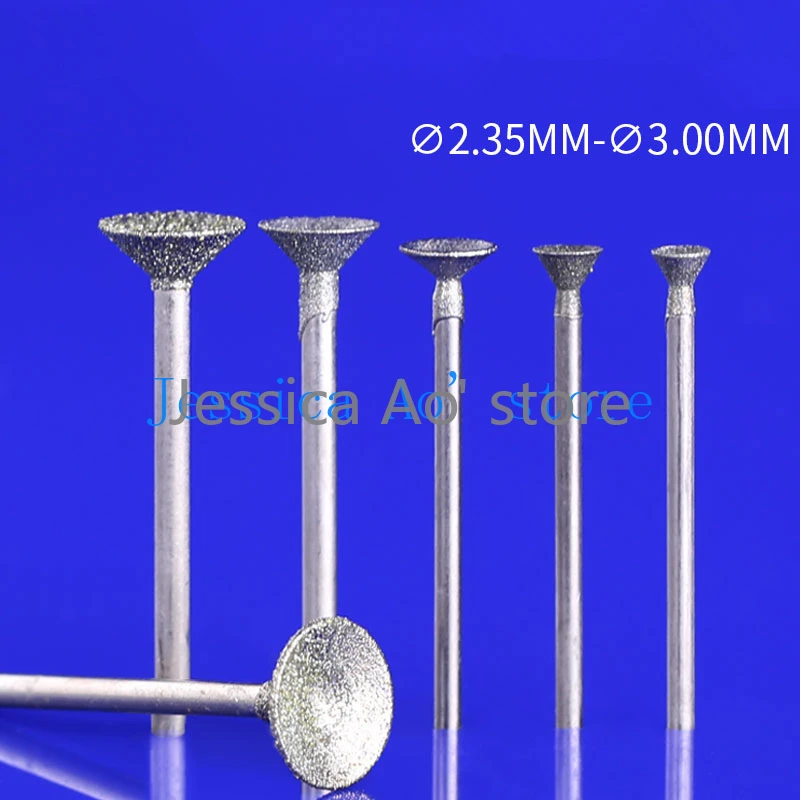 

10-30 шт. алмазных гравировальных игл Q-типа 0,5-16 мм, вогнутые инструменты для резьбы по нефриту, агату, янтарю, для гравировки глазных яблок, вращающиеся фрезы, шлифовальные головки