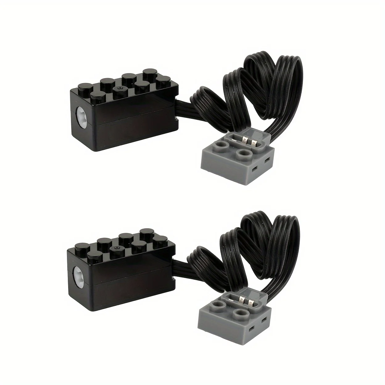 

High quality S-drive motor for 2pcs MOC building blocks, low-speed and torque support, forward/reverse function, black