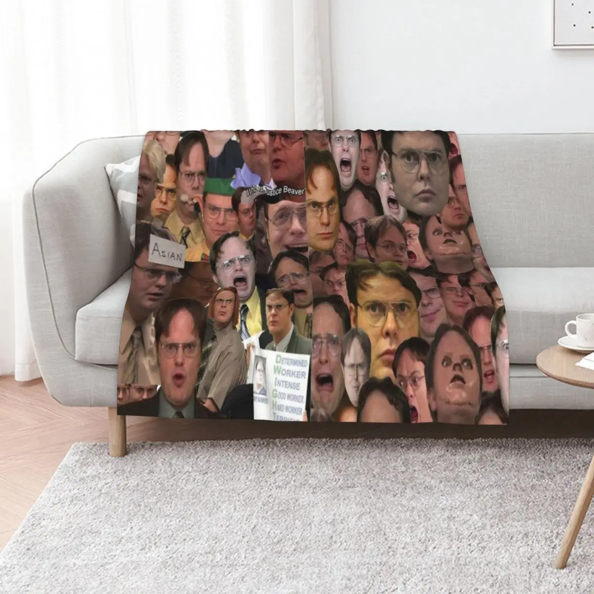 

Dwight Schrute - The Office Throw Blanket For Baby Giant Sofa wednesday Cute Blankets