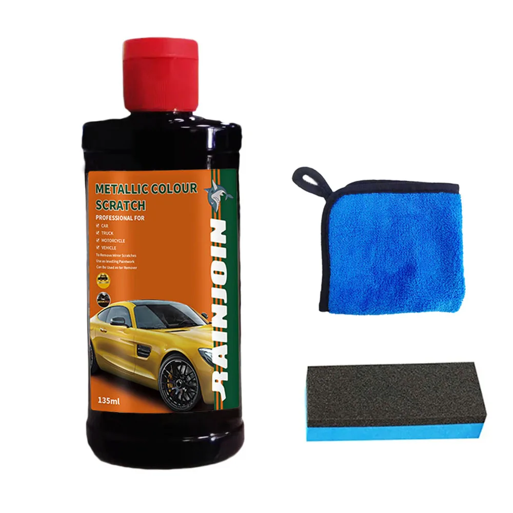 Auto Kras Remover Polijstpasta Met Spons Auto Body Paint Care Verwijder Kras Auto Body Slijpen Compound Anti Scratch Wax