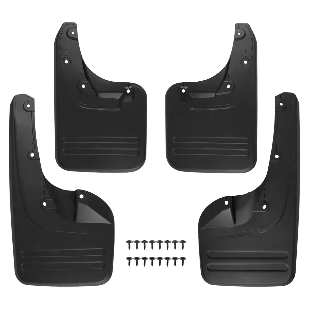 4X Front & Rear Mud Flaps Splash Guards-Fender for Toyota Hilux Vigo 2005 - 2014 Plastic Direct Bolt Installation Exterior Parts