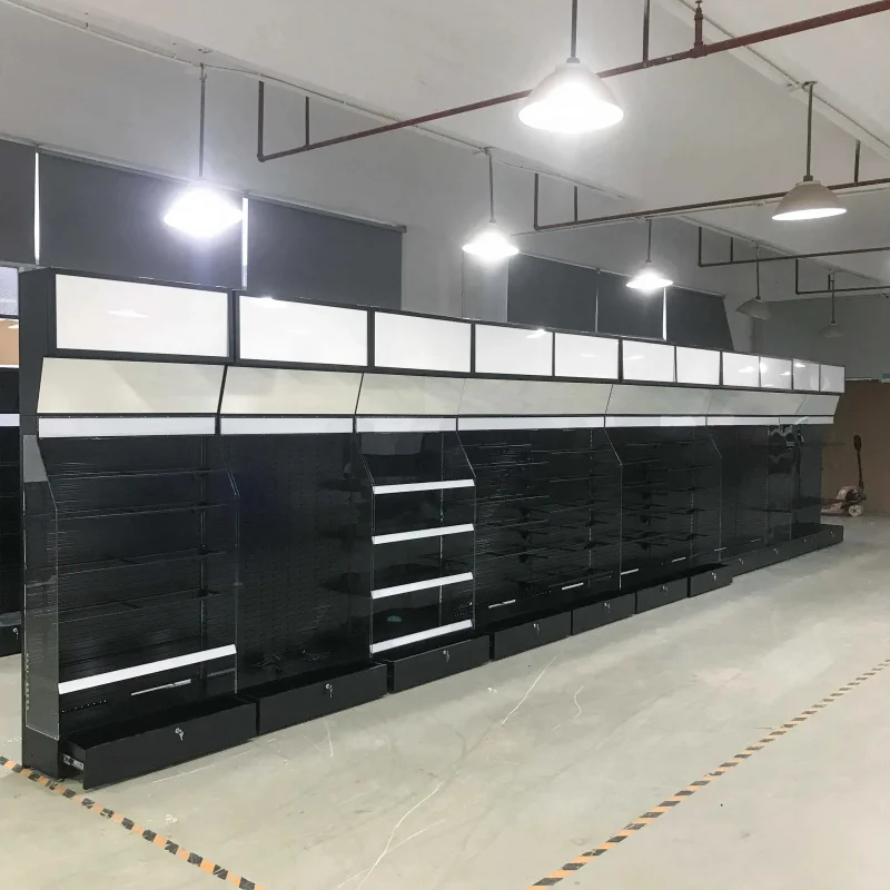 custom.Customized Cosmetic Display Props with Partition Layers and Led Lights Skincare Display Racks Supermarket  Display Ra