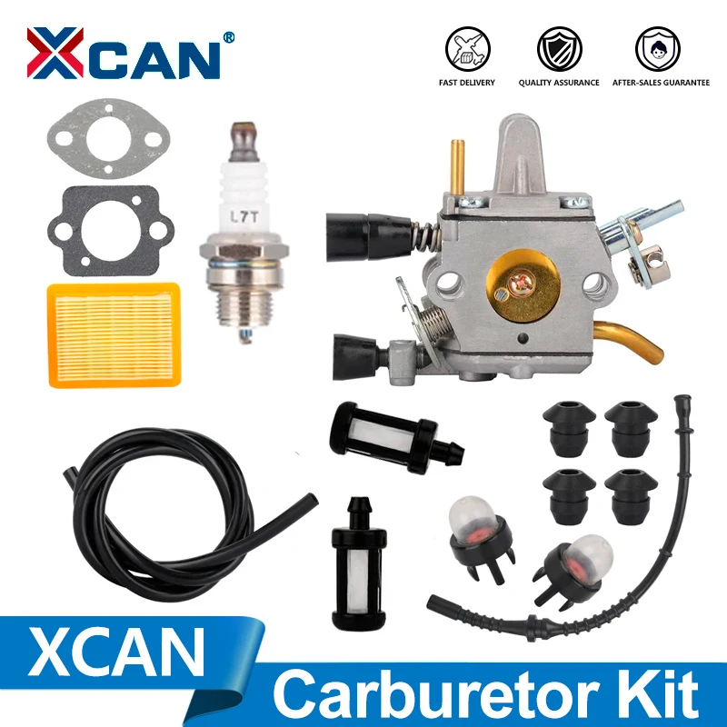 XCAN Carburetor For Stihl FS120 FS200 FS250R FS300 FS350 FR450 FR480 String Trimmer BT 121 Zama C1Q-S51 4134-120-0651