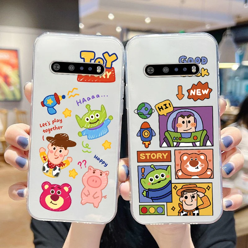 Buzz Lightyear Toy Story Disney Phone Case For Google Pixel 7 6 Pro 6A 5A 5 LG K92 K42 K22 K71 K61 K51 K41S G8 Transparent