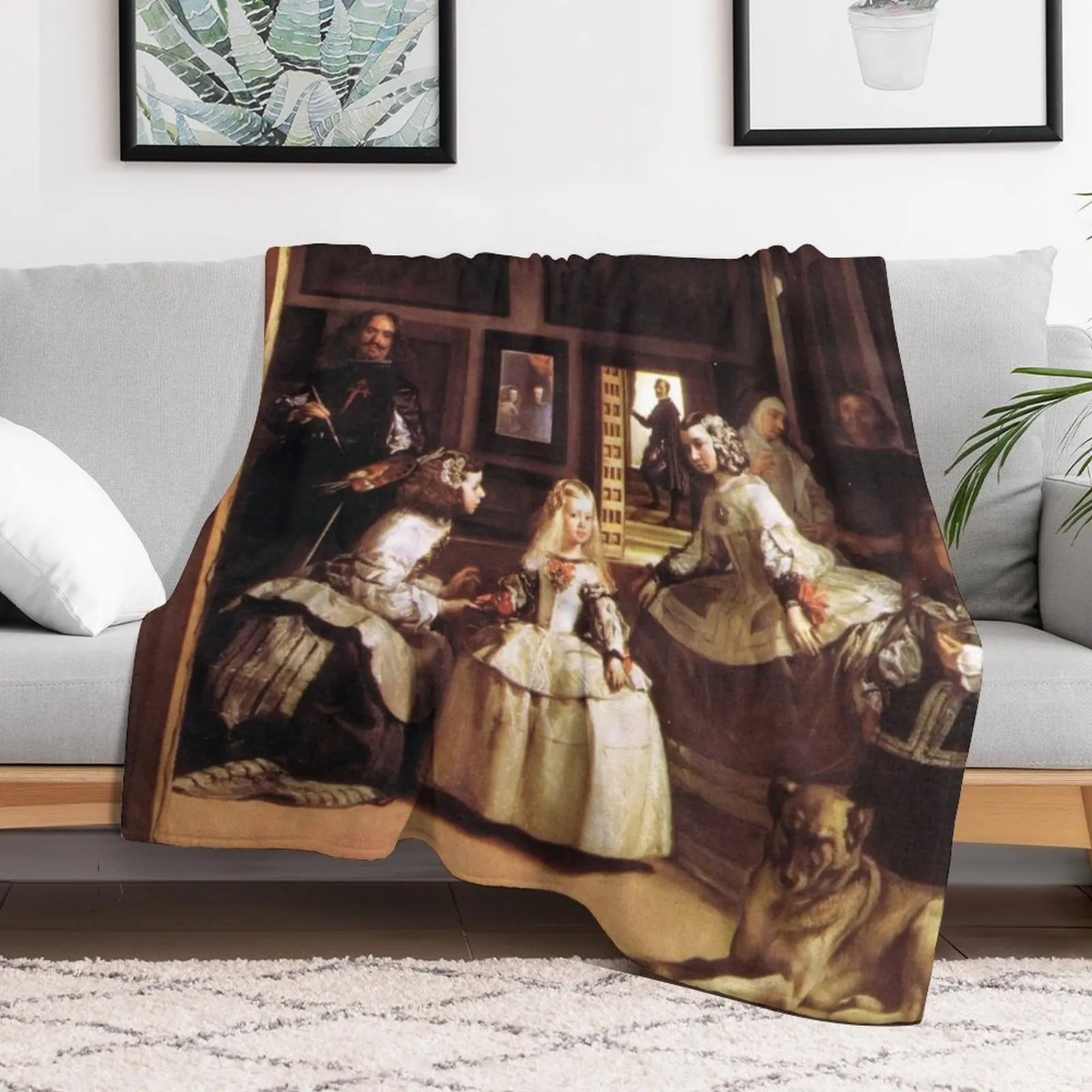 Las Meninas by Diego Velazquez Throw Blanket Camping heavy to sleep Blankets